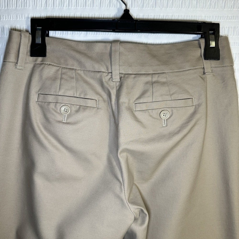 Banana Republic Jackson Fit Womens Khaki Wide Leg Cuffed Pants Slacks 2S - Picture 8 of 13
